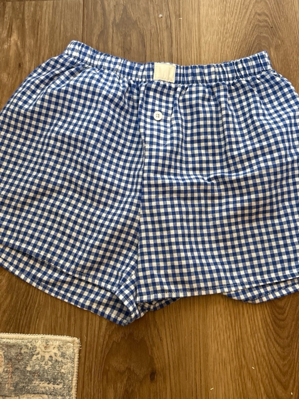 Blue Gingham Women's Shorts